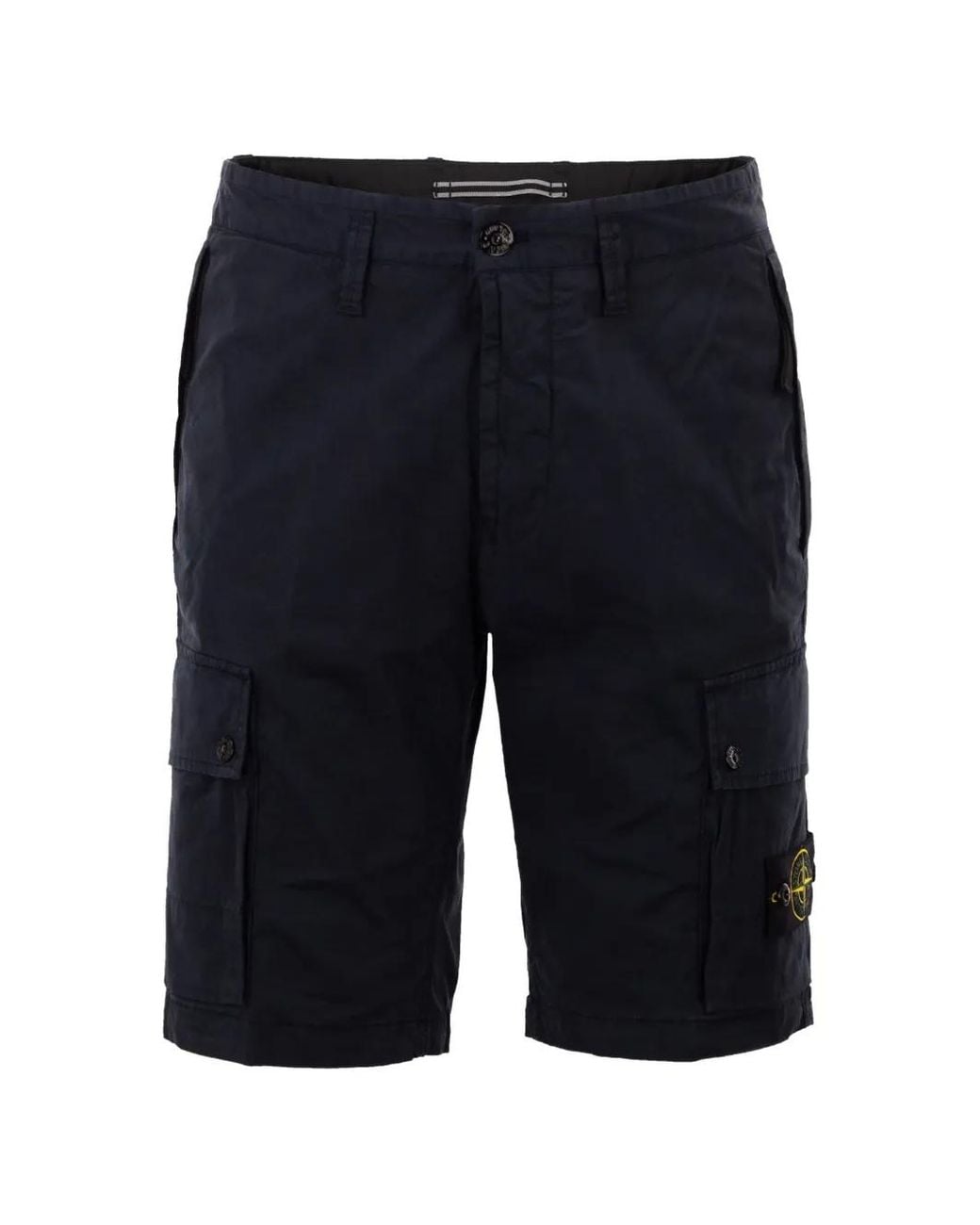 Stone Island Blue Essential Mini Shorts for men