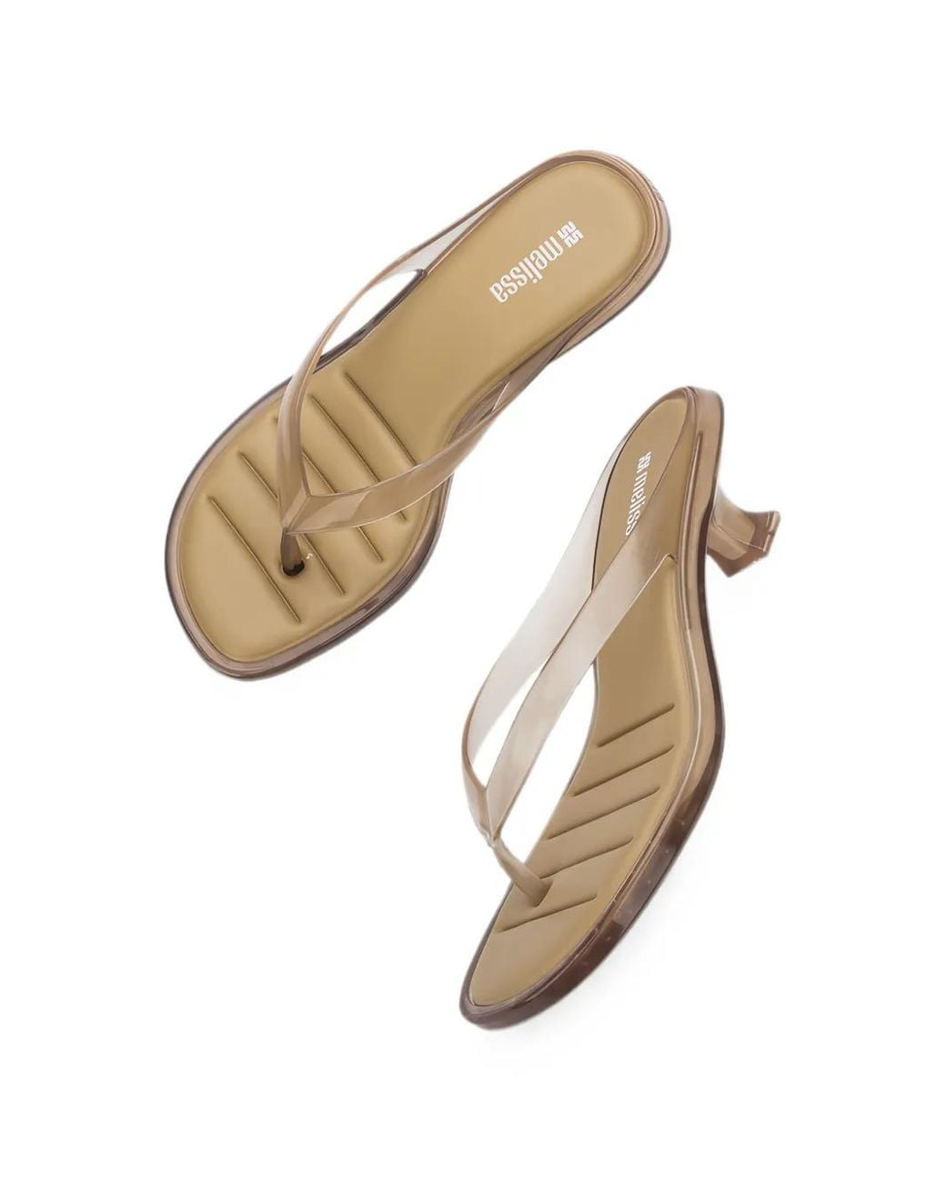 Melissa Natural Thong-Strap Heeled Sandals