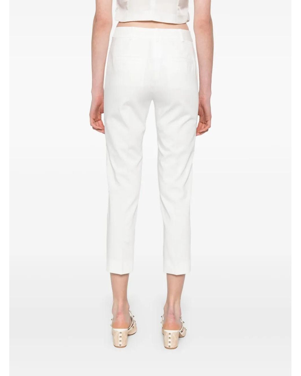 Max Mara White Cecco Trousers