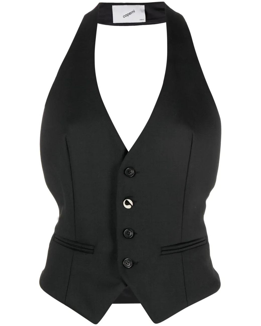 Chaleco Con Espalda Descubierta Coperni de color Black