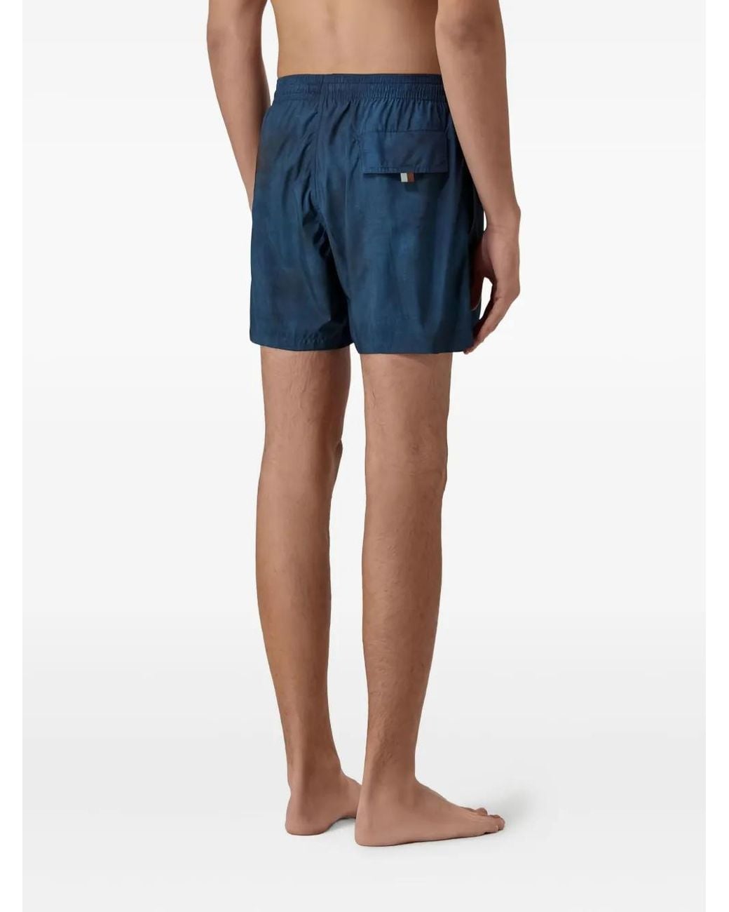 Canali Blue Drawstring Swim Shorts for men