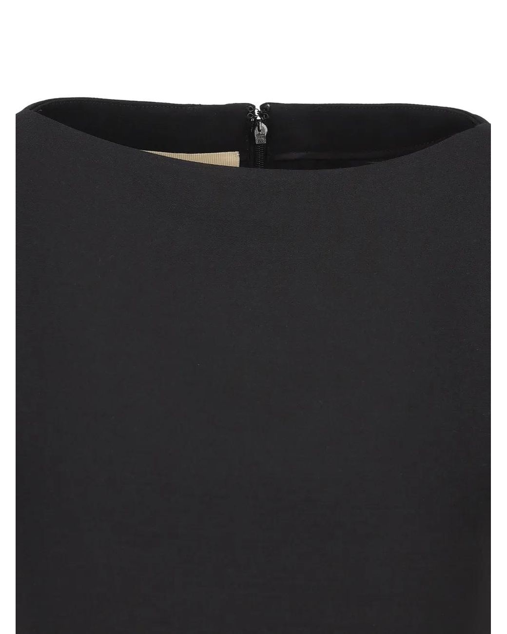 Valentino Garavani Black Crepe Couture Short Dress