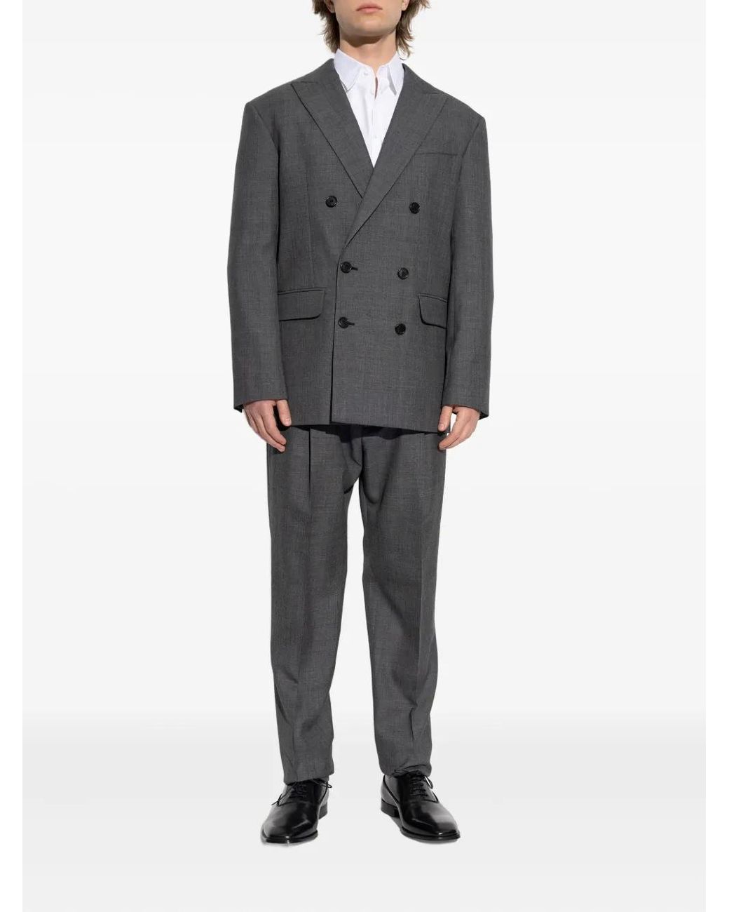 DSquared² Gray Double-Breasted Suit for men