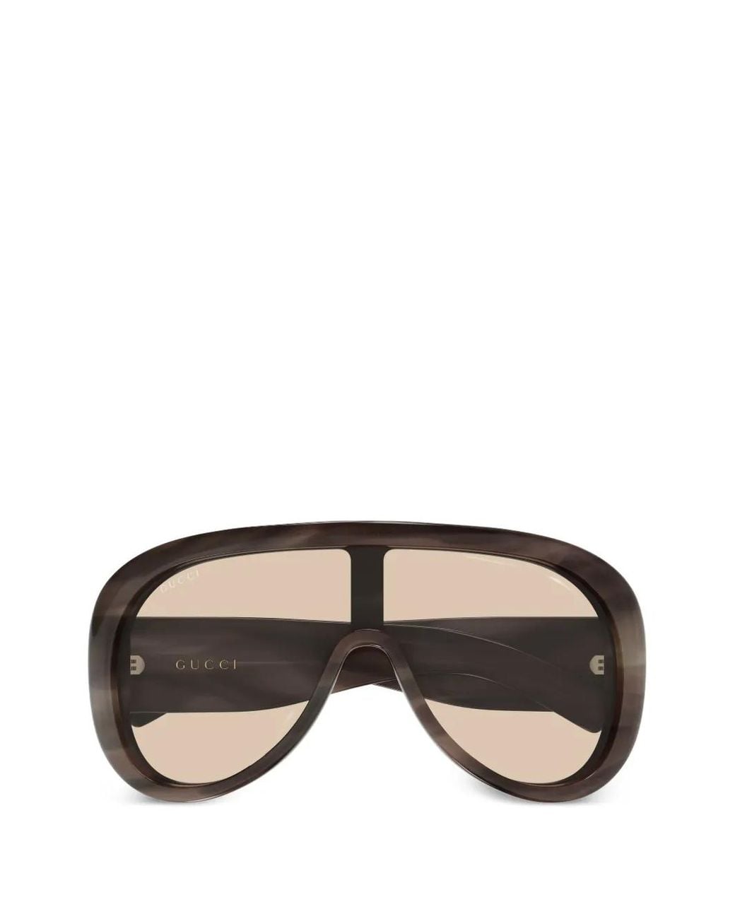 Gucci Black Oversized Pilot Sunglasses