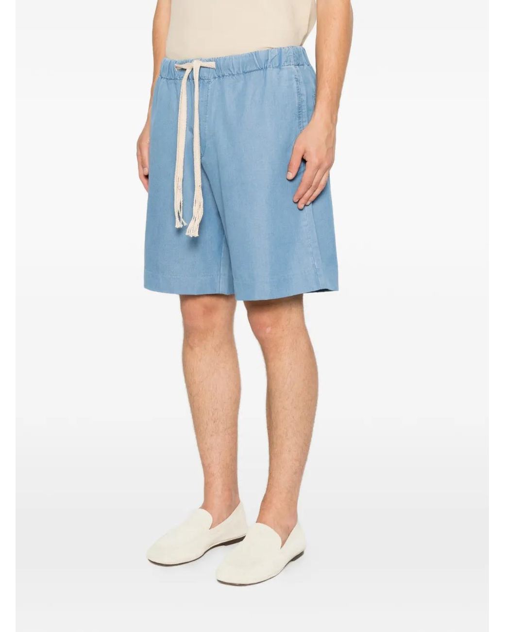 Sandro Blue Elasticated-Waistband Shorts for men