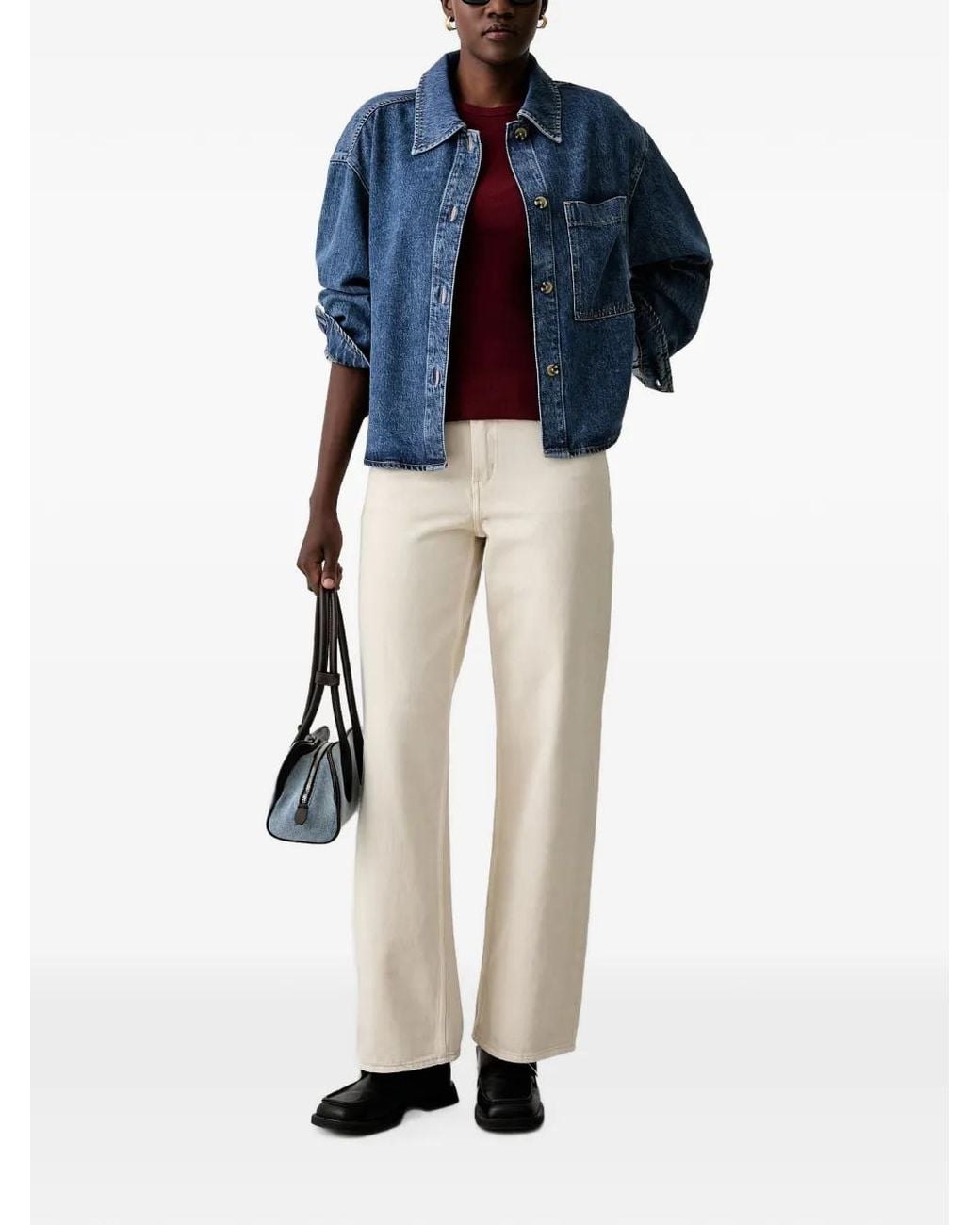 Marc O' Polo Blue Patch-Pocket Denim Jacket