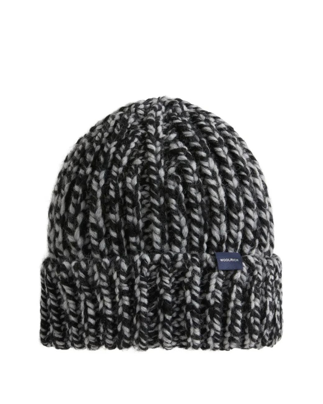 Woolrich Black Gerippte Beanie