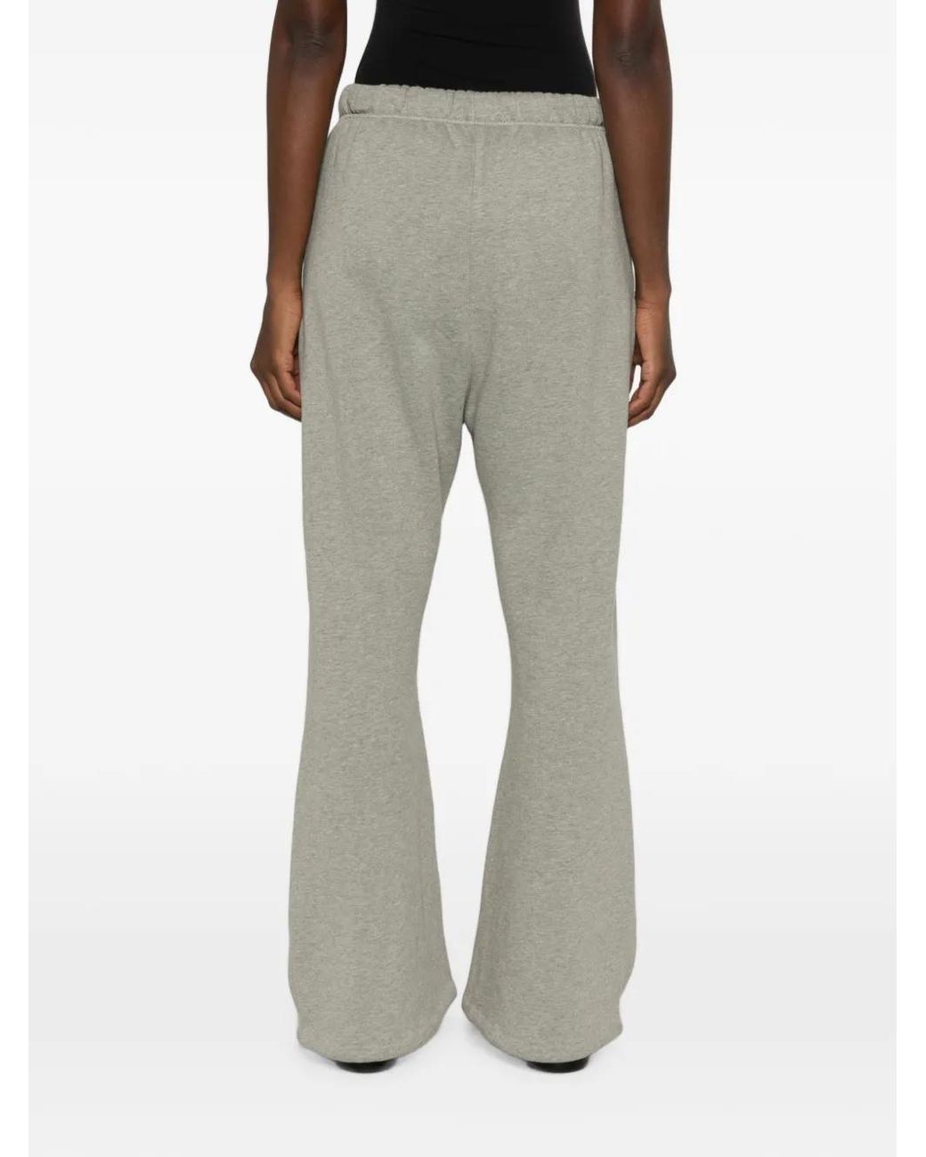 Fear Of God Gray Essentials Drawstring-Waist Flared Cotton Track Pants
