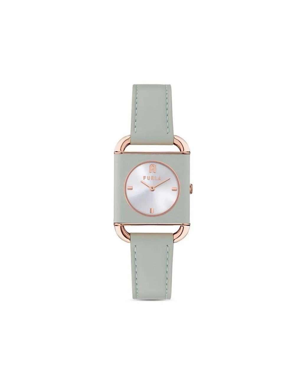 Furla White & Rose Gold Watch | Textured Strap | Minimalist Chic Furla Dress Watch WW00010001L3 : Amazon.co.uk: Fashion main image 2