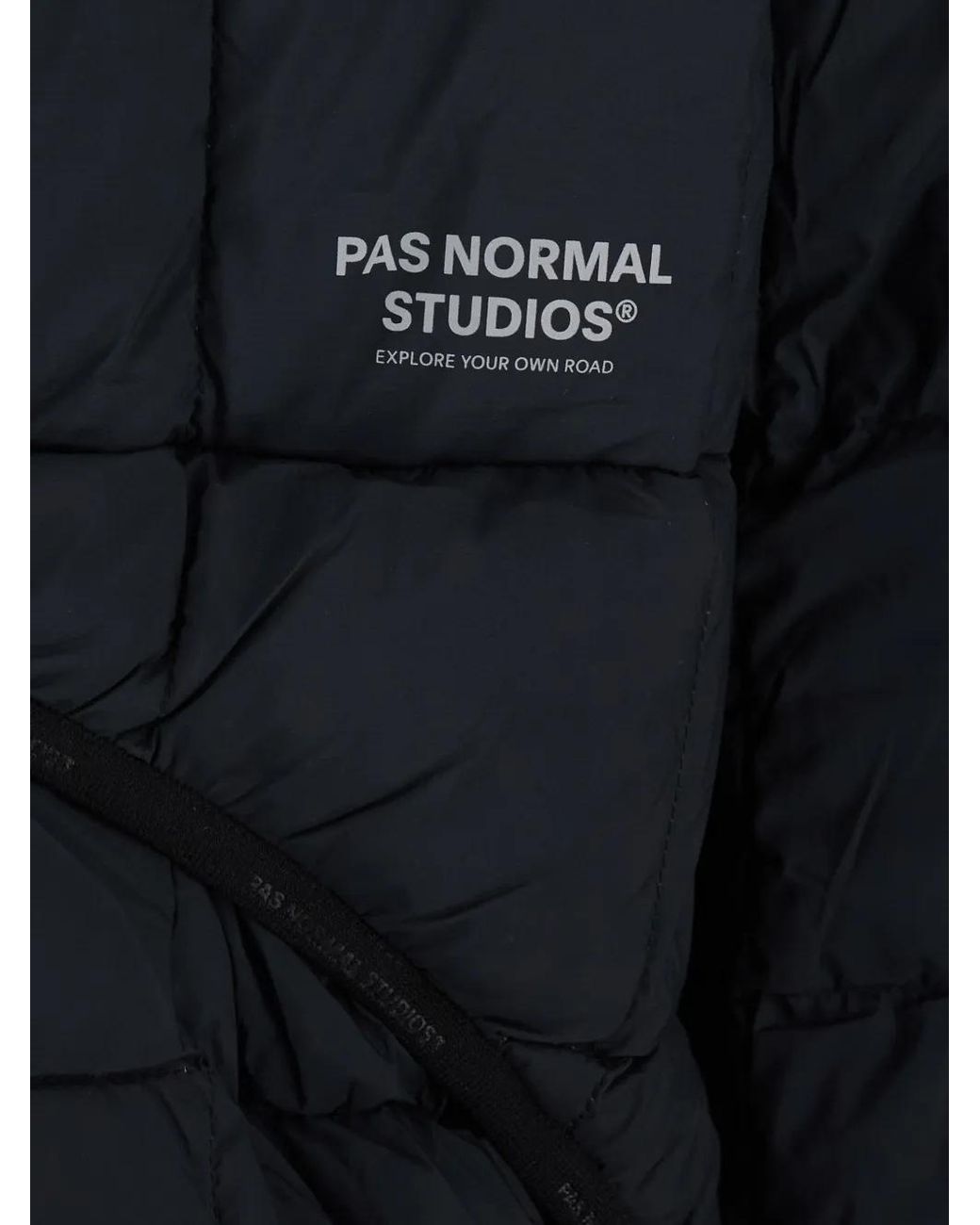 Pas Normal Studios Blue Off-Race Hooded Down Jacket
