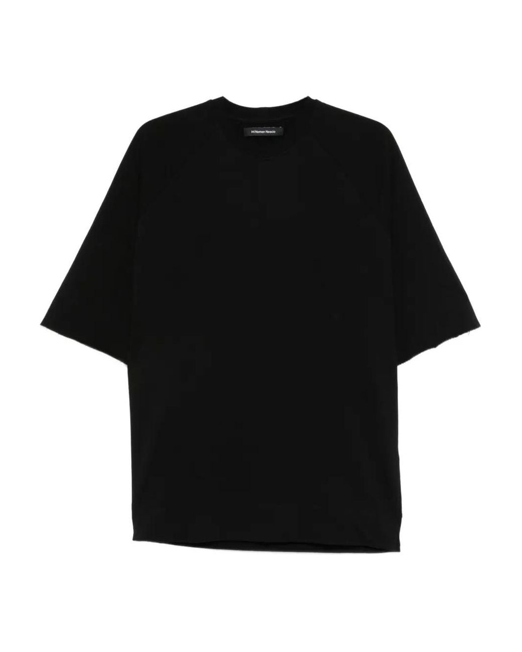 Nomen Nescio Black T-Shirt À Manches Raglan