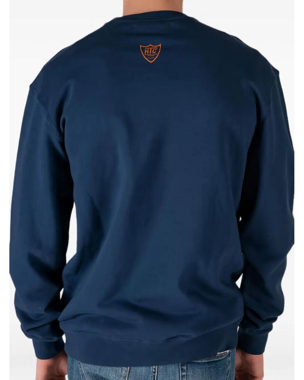 HTC Blue Logo-Print Sweatshirt for men