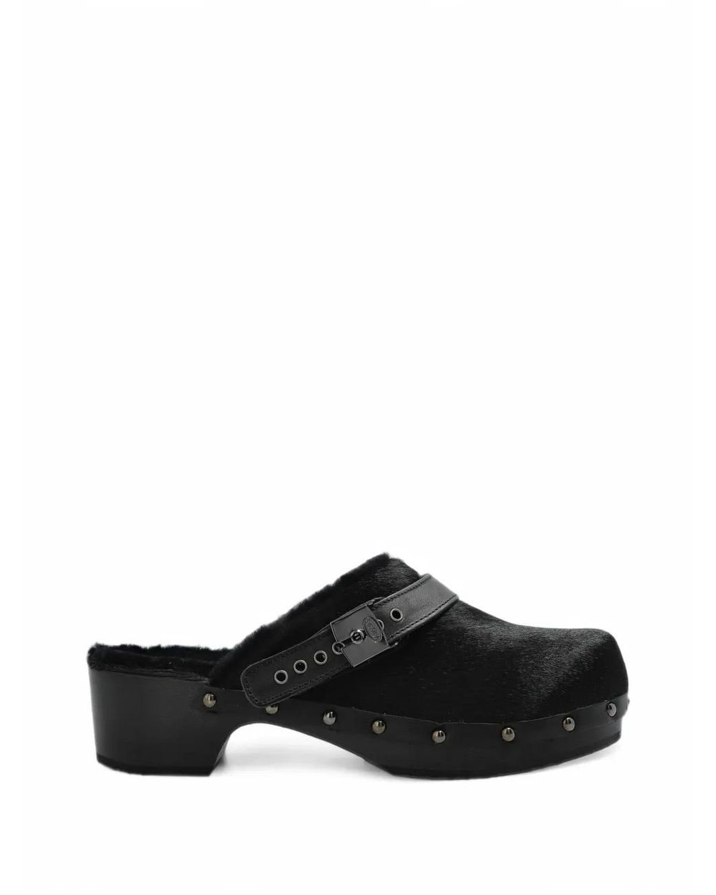 Scholl Black Pescura Robin Leather Mules