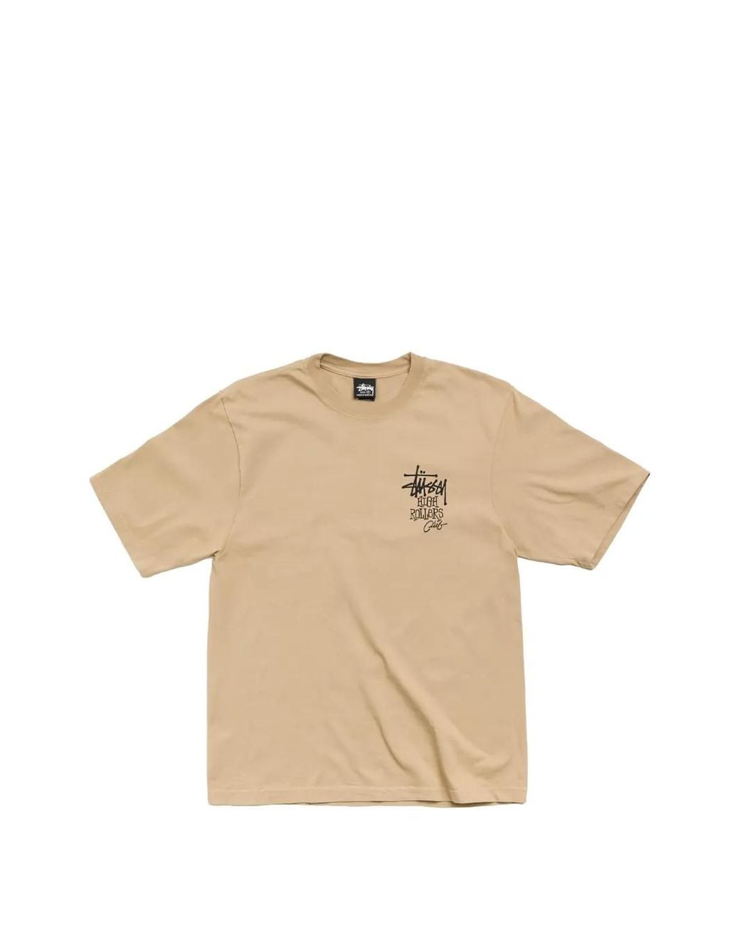 Stussy Natural High Rollers Logo-Print T-Shirt