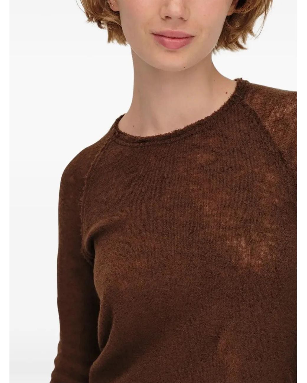 Gudrun & Gudrun Brown Barba Raglan-Sleeve T-Shirt