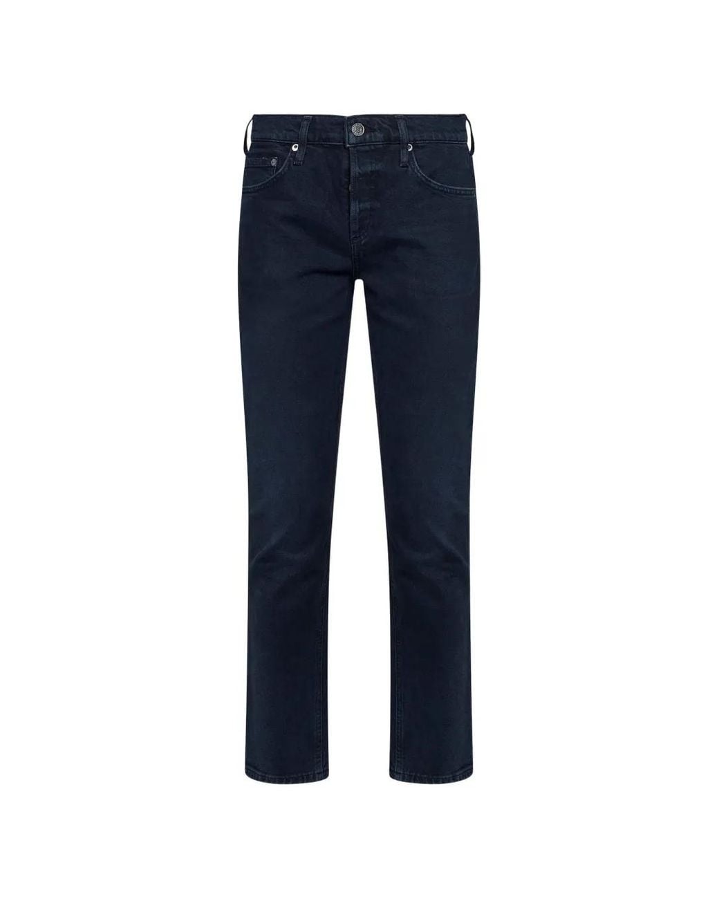 Agolde Blue Slim-Leg Substitut-Wash Jeans