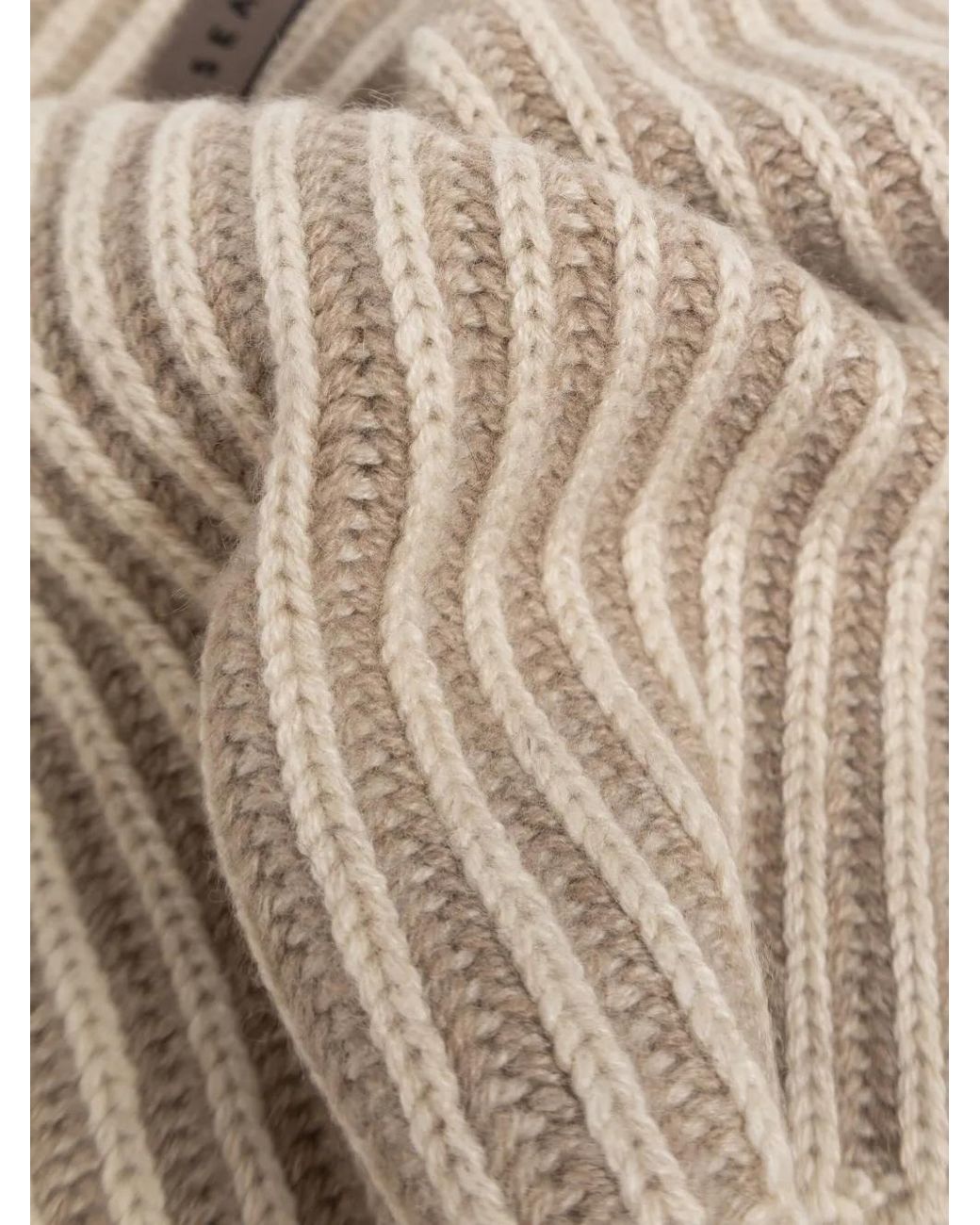 Écharpe En Maille Côtelée Sease pour homme en coloris Natural