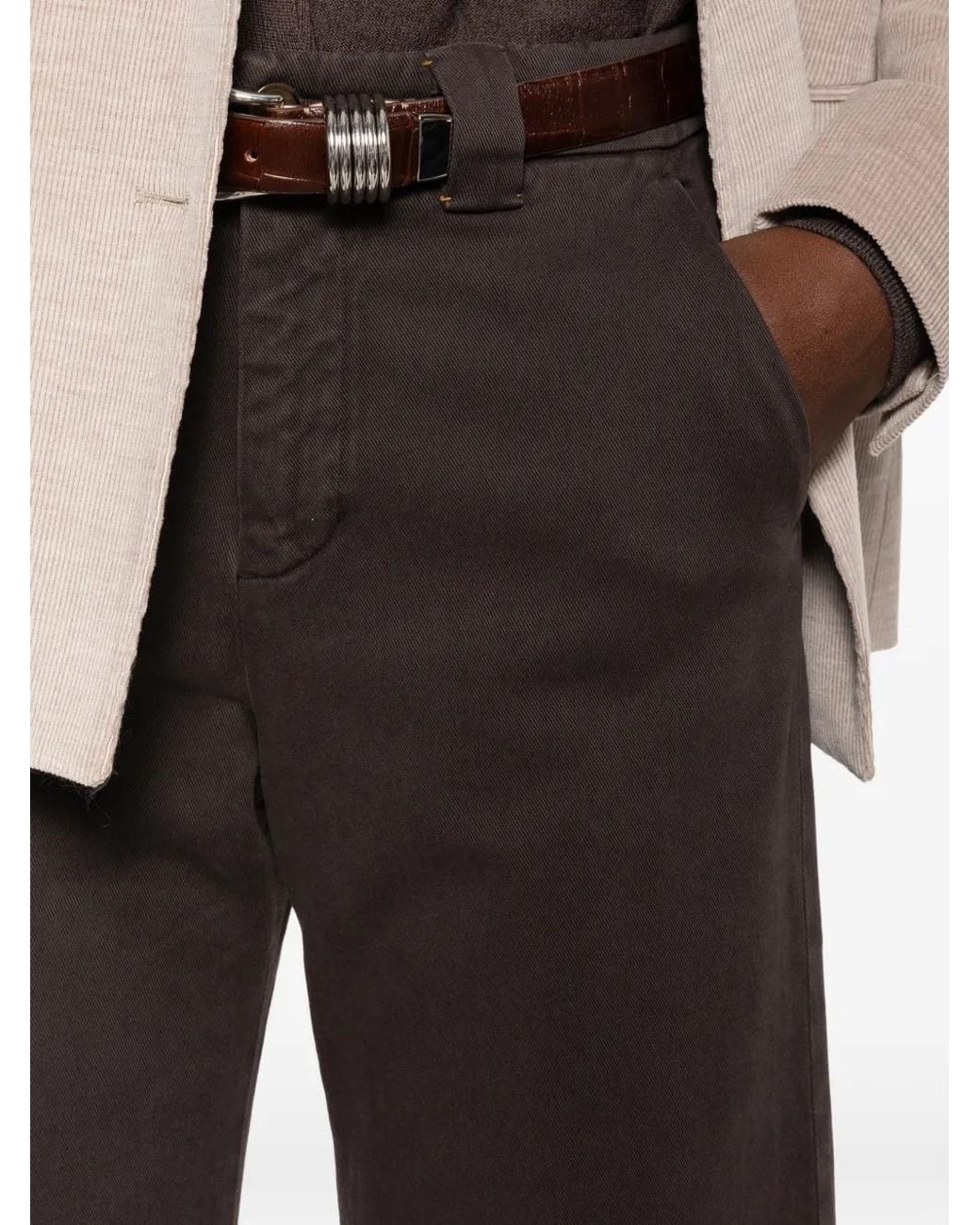 Mason's Black New York Studio Cropped Trousers