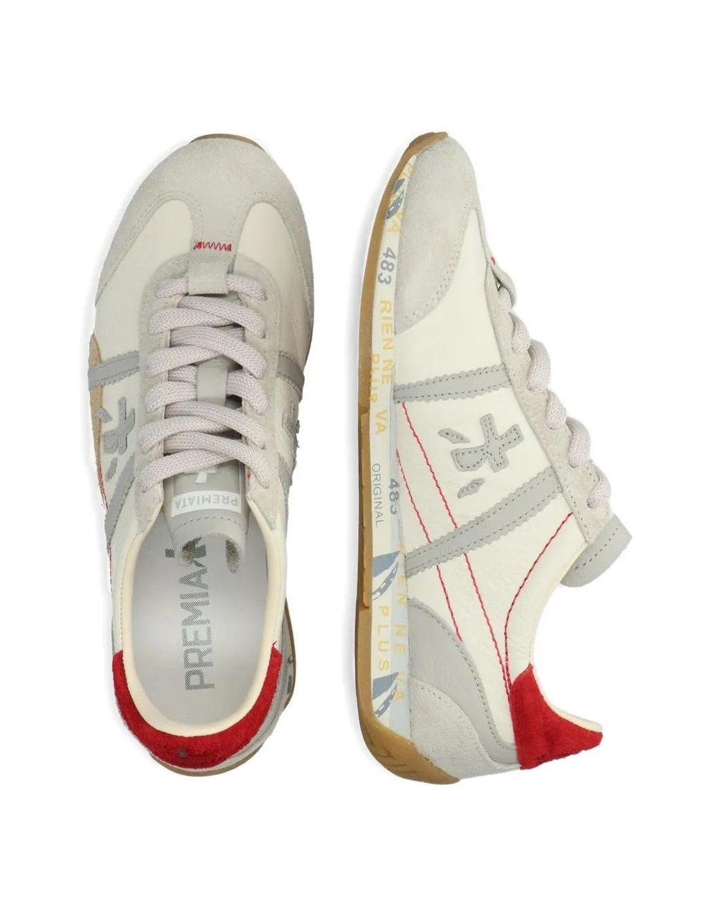 Premiata White Jackyx Sneakers for men
