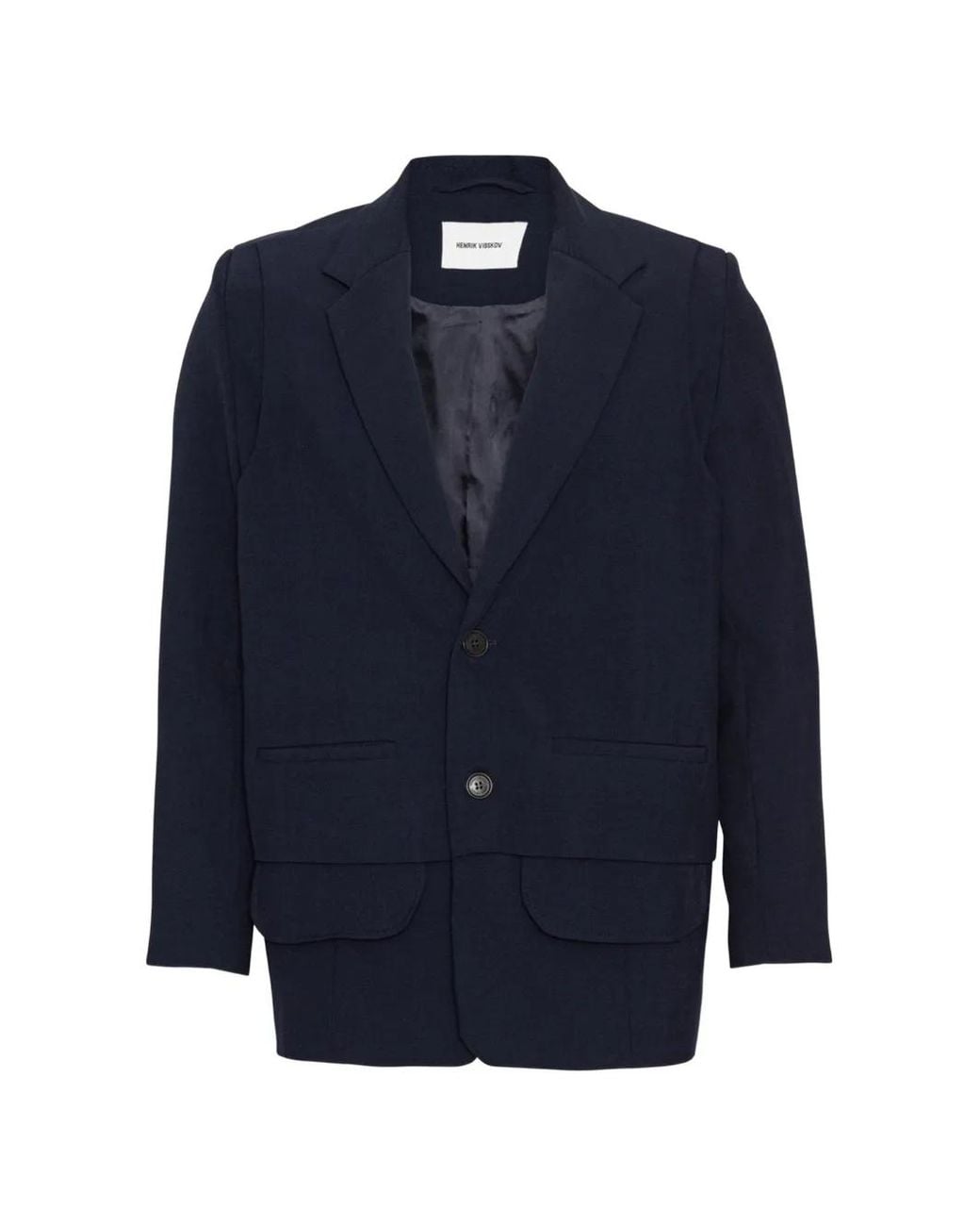 Henrik Vibskov Blue Blazer Ants for men