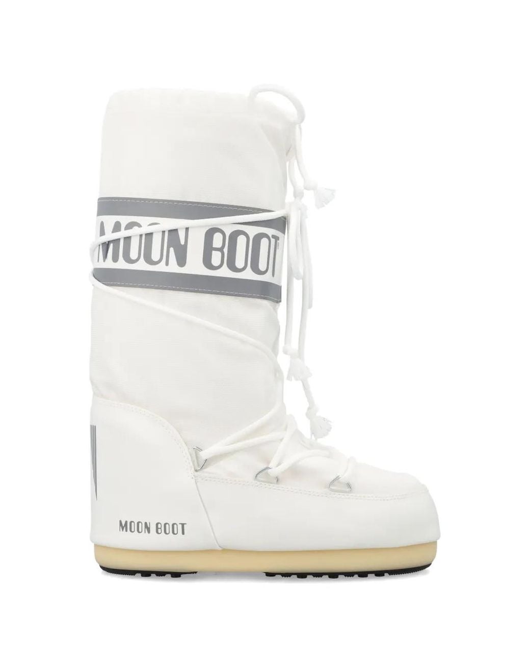 Moon Boot White Icon Nylon Boots