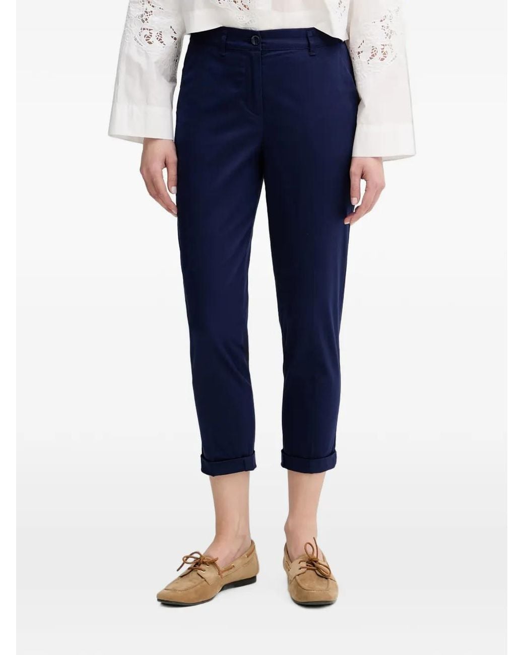Sisley Blue Pantalon À Coupe Courte