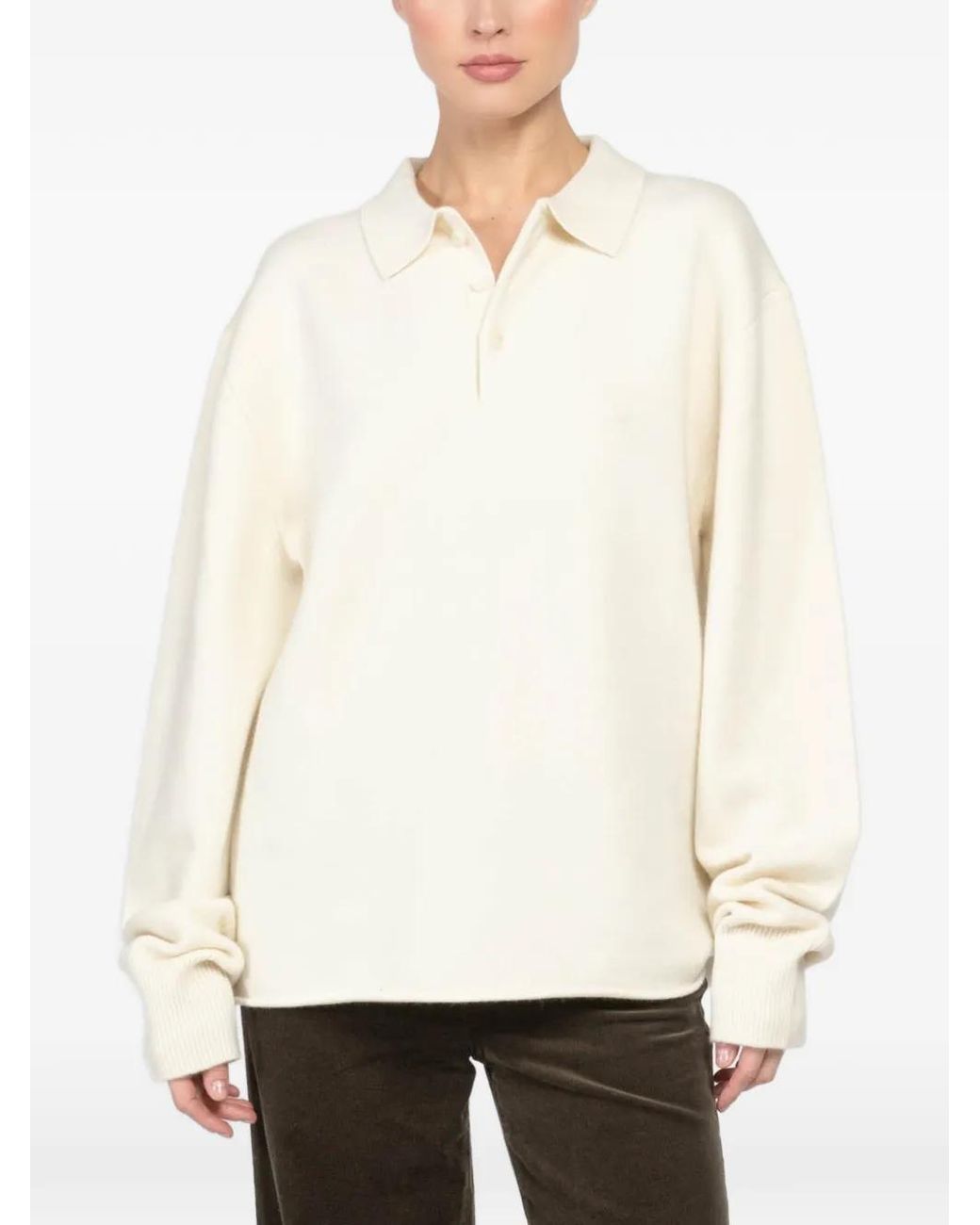 Extreme Cashmere White Marylebone Sweater