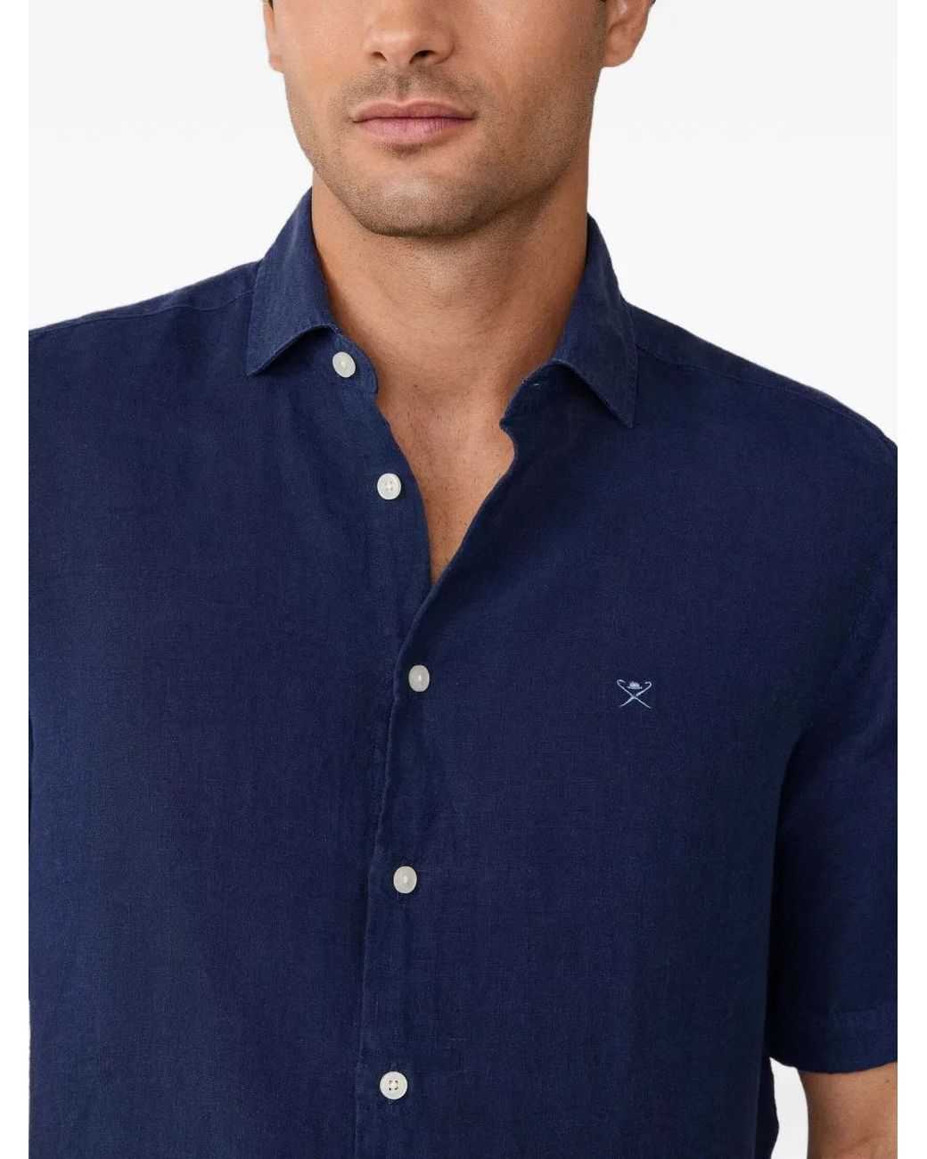 Camicia Tinta di Hackett in Blue da Uomo