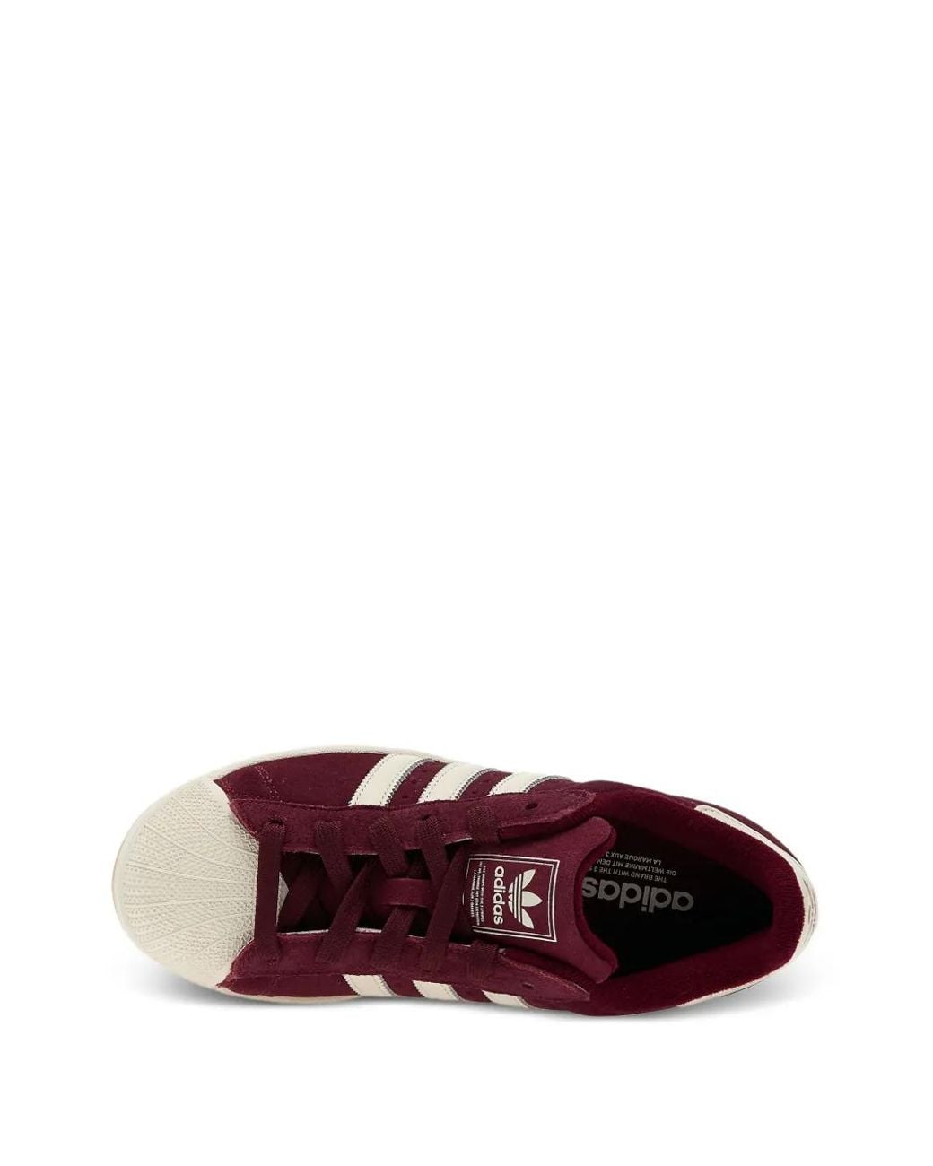 Adidas Purple Superstar Ii Suede Low-Top Sneakers