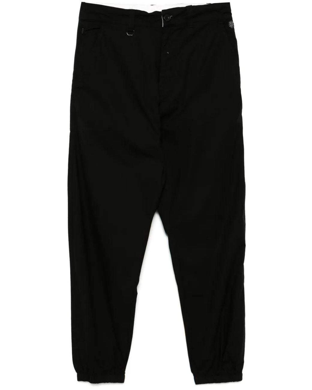 Chocoolate Black Drawstring Trousers for men