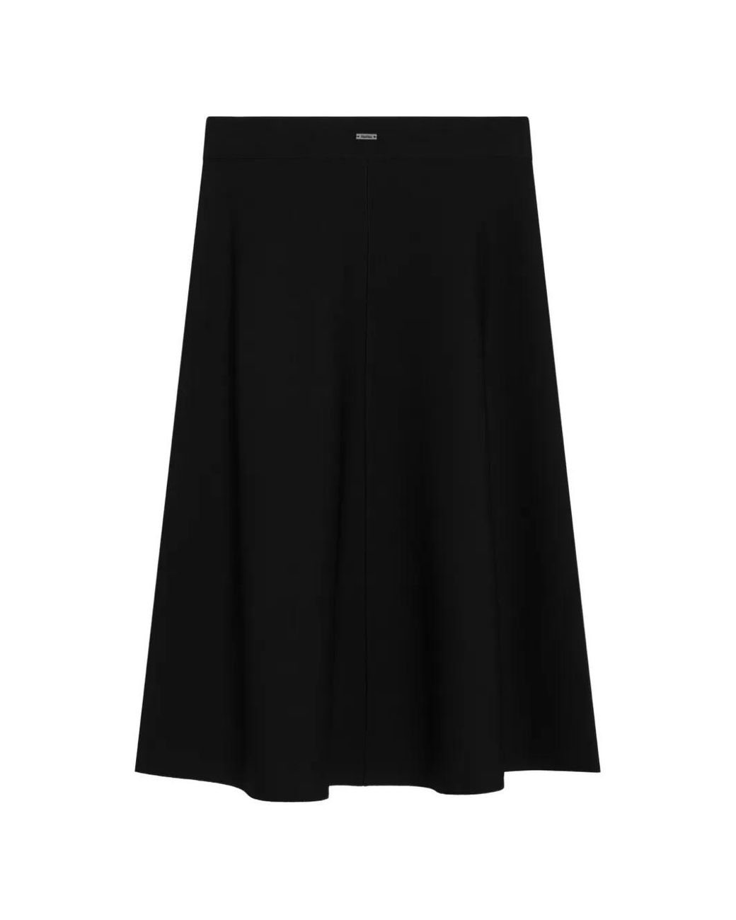 Max Mara Black Viscose Yarn Skirt