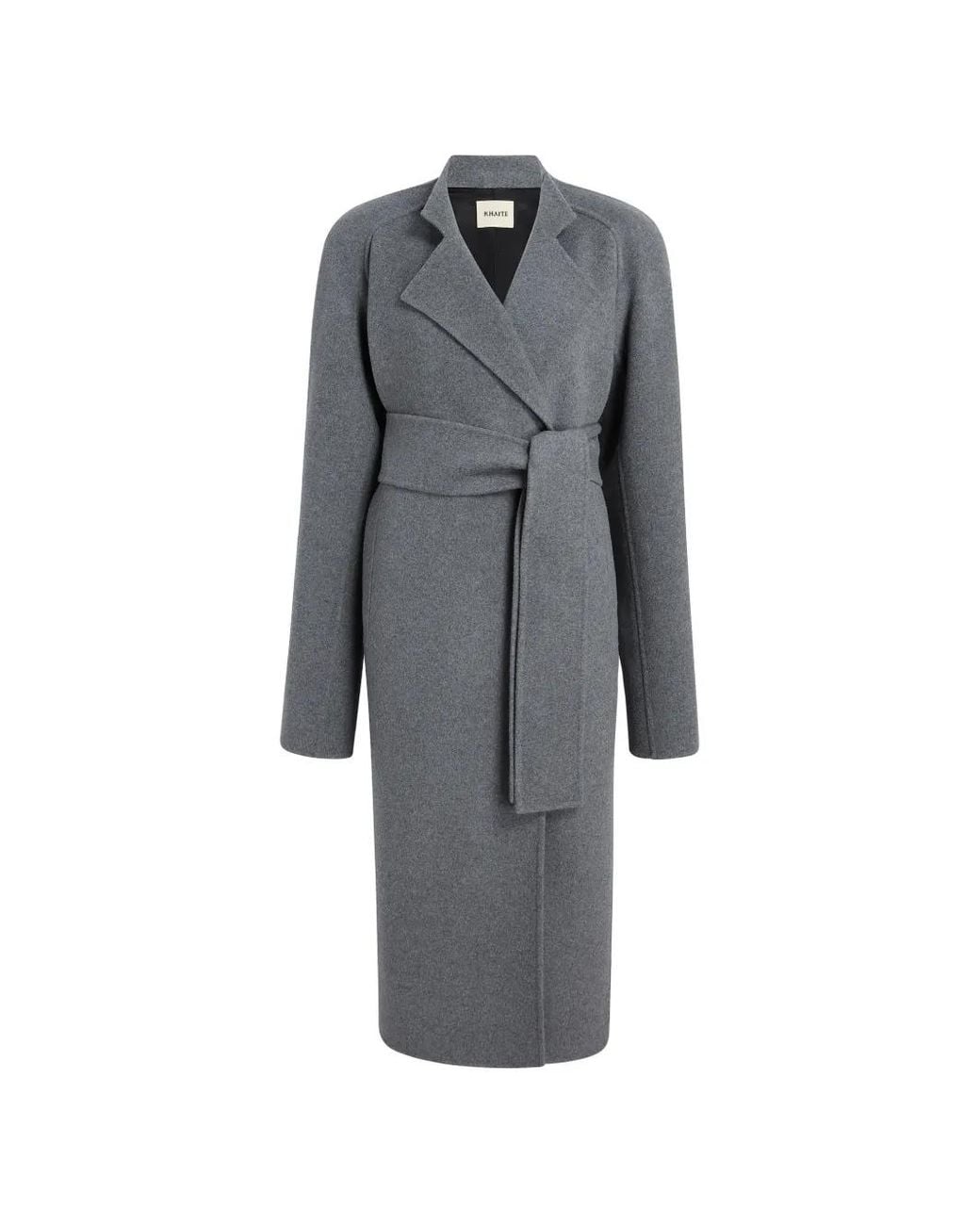 Khaite Gray Deena Wool Long Coat