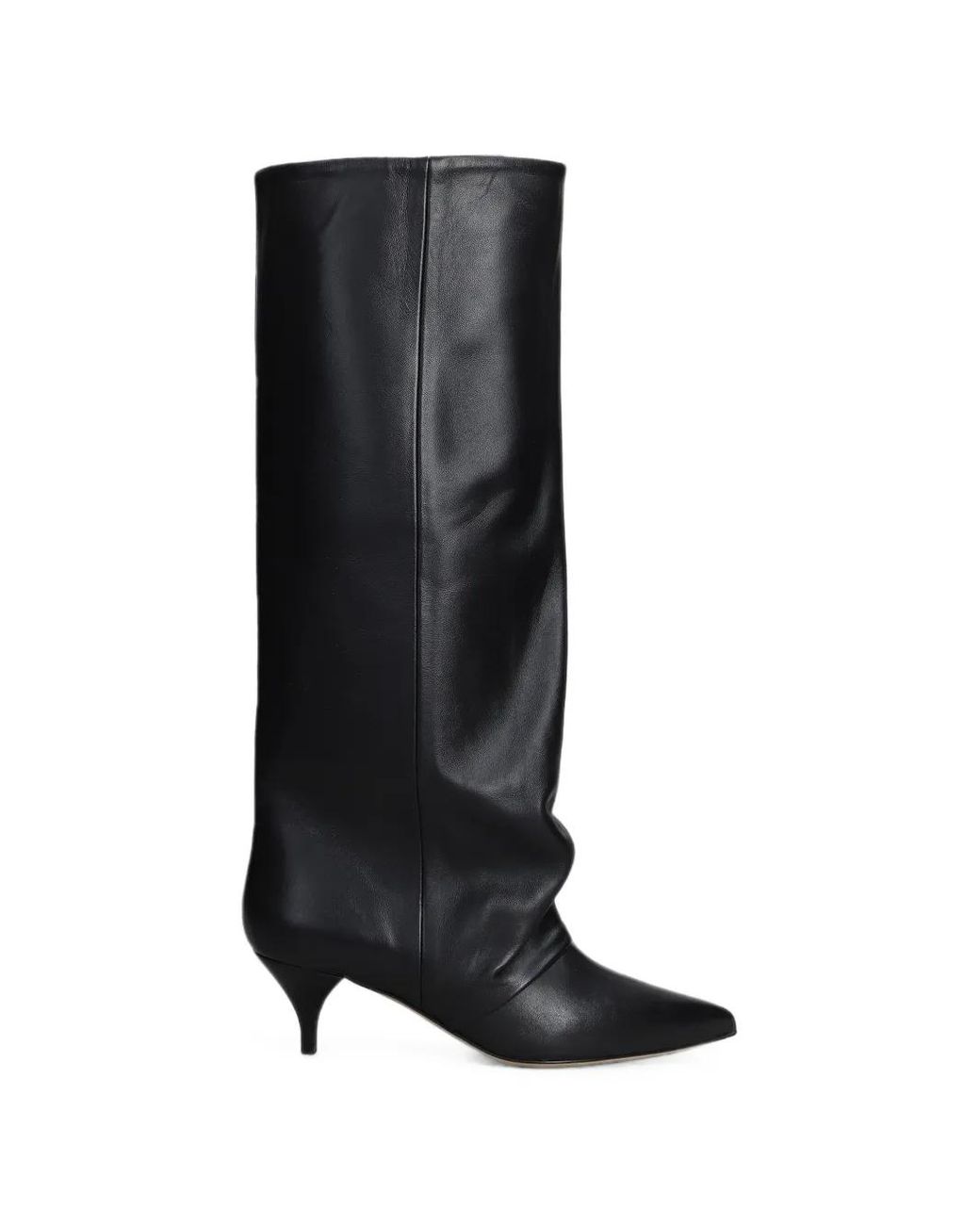 Alchimia Black Slouchy Pointed-Toe Boots