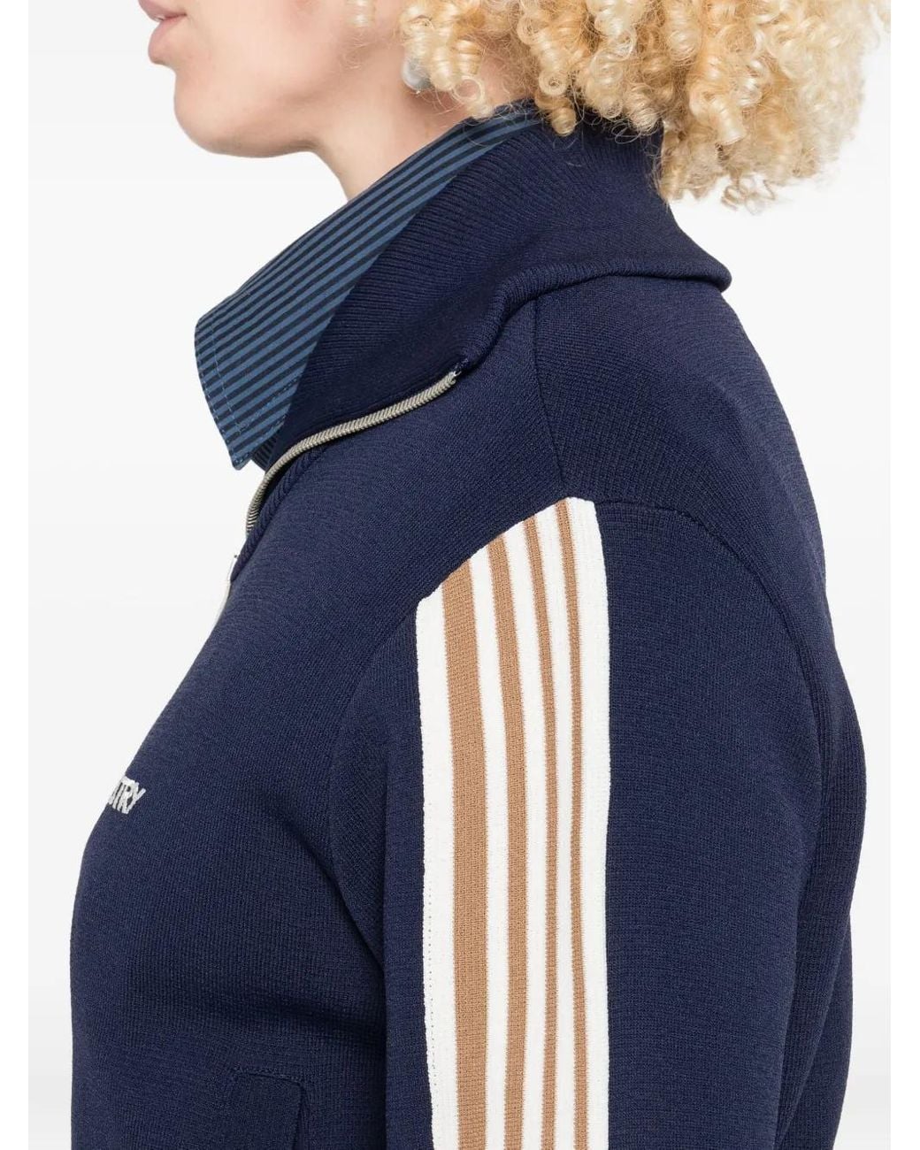 Autry Blue Zip-Up Sweatshirt