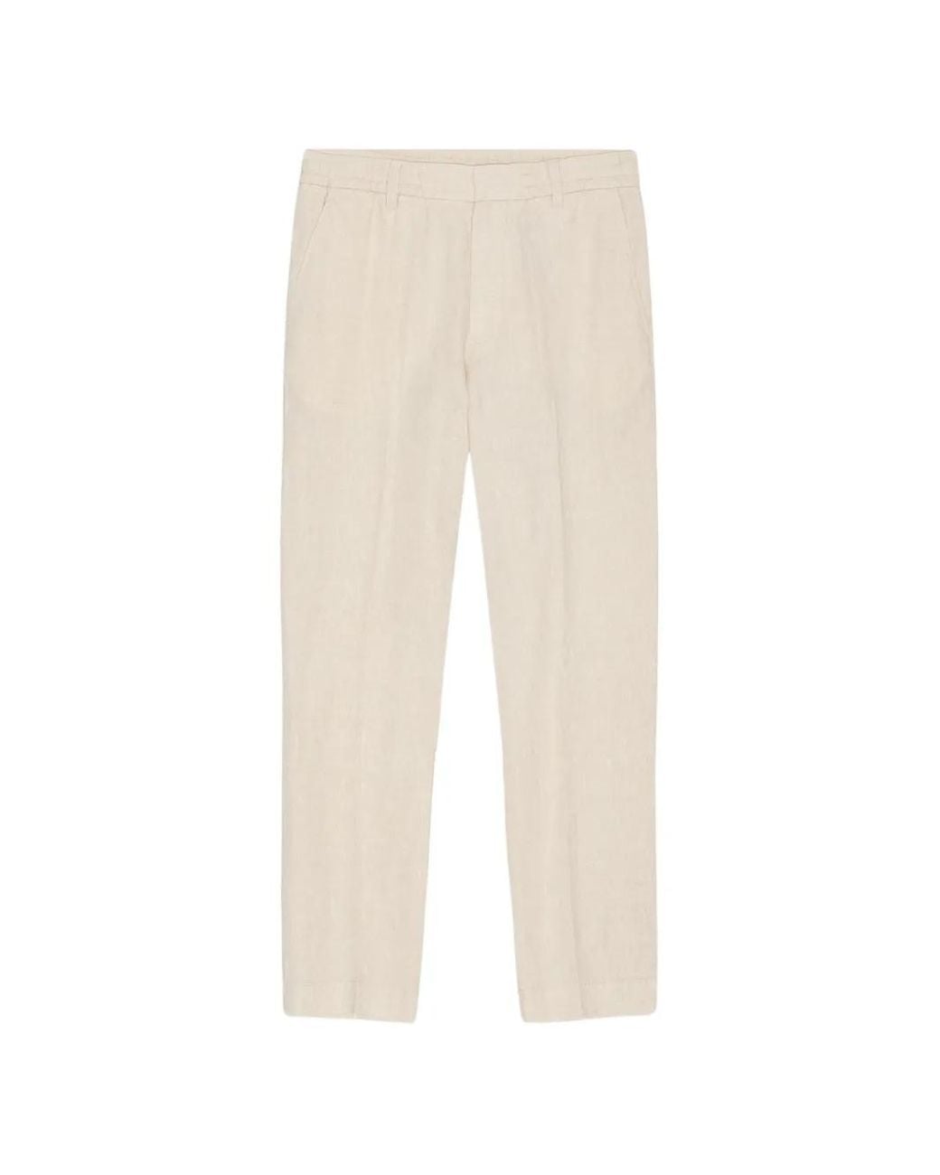 NN07 White Oat Trousers for men