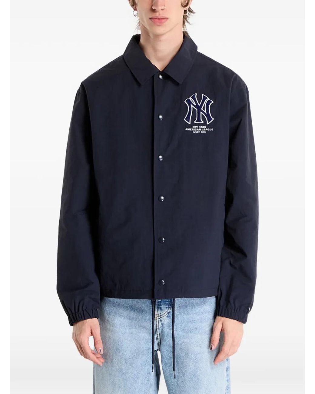 KTZ Blue Mlb Coaches Jacket