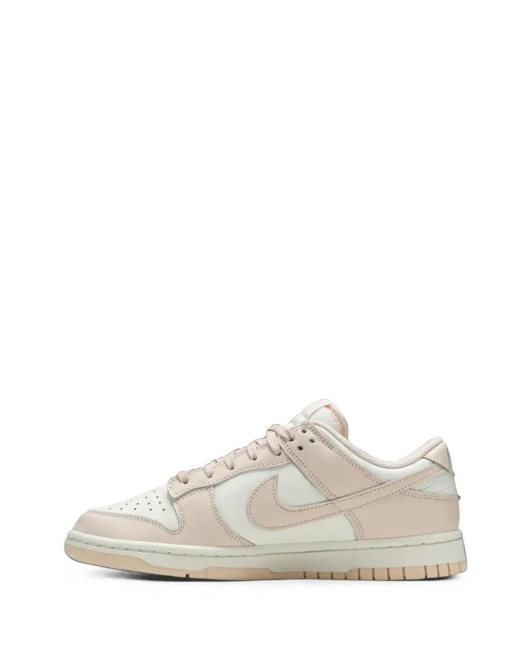 Nike White Dunk Low-Pearl Sneakers