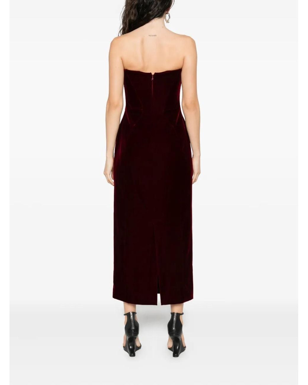 Mugler Fluwelen Mini-Jurk in het Purple