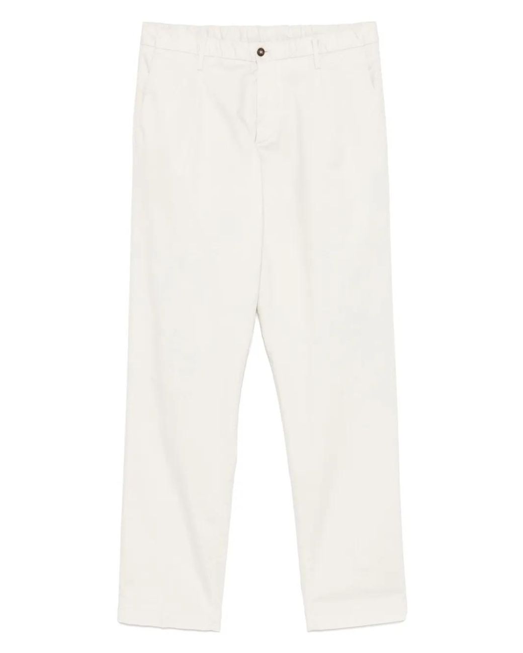 Corneliani White Straight-Leg Trousers for men