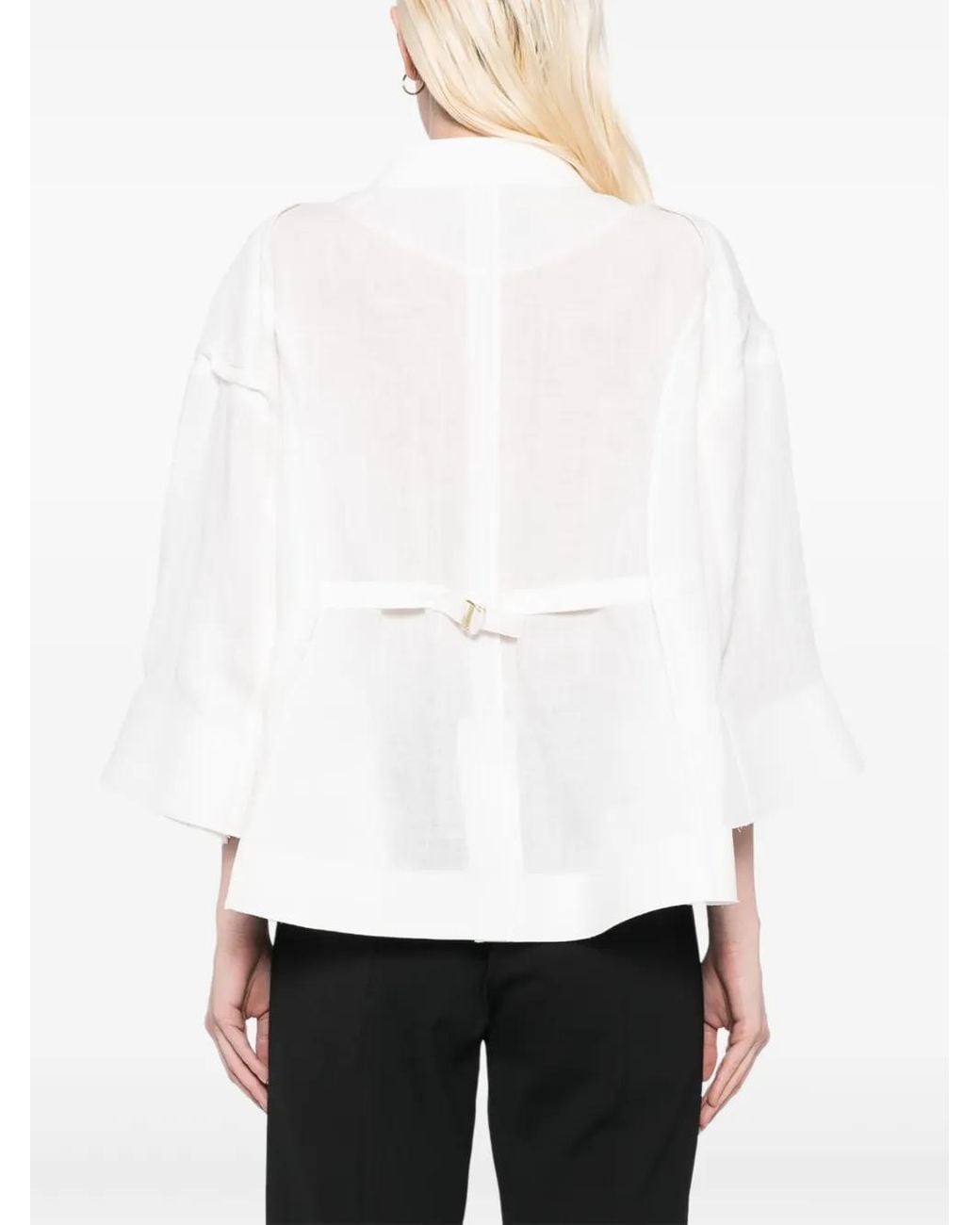 Blazer Con Botones Undercover de color White
