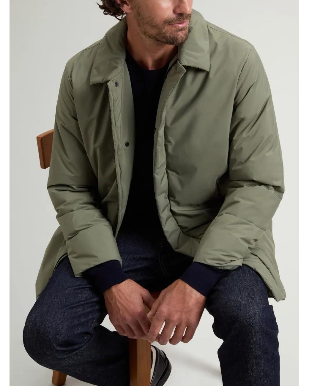 Woolrich Green Cloud Lamar Padded Parka for men