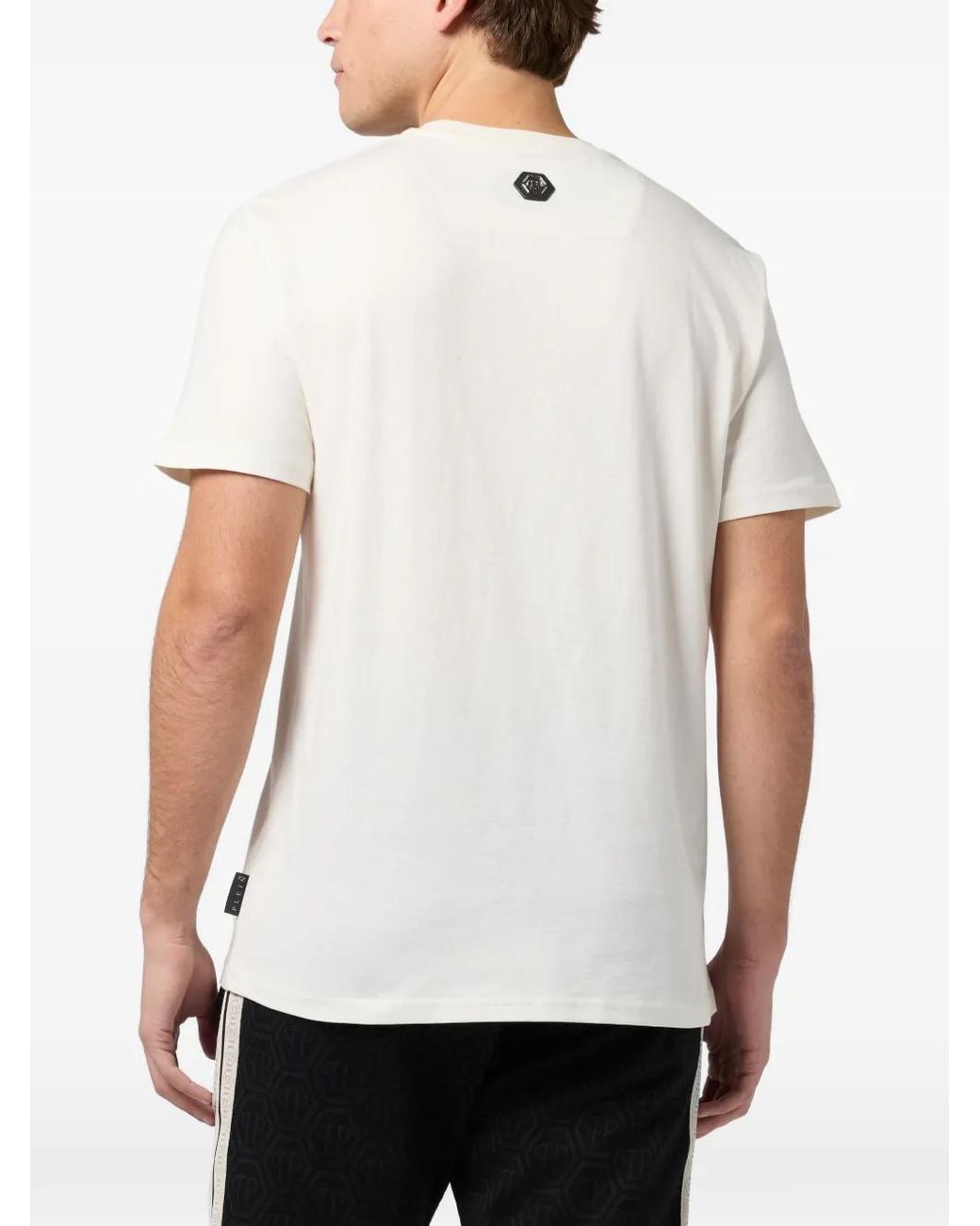 Philipp Plein White Dragon Round-Neck T-Shirt for men