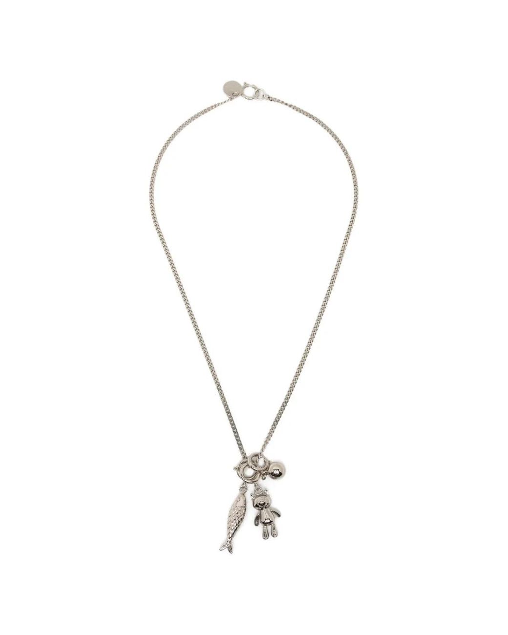Juun.J Metallic Avec Le Chat Necklace