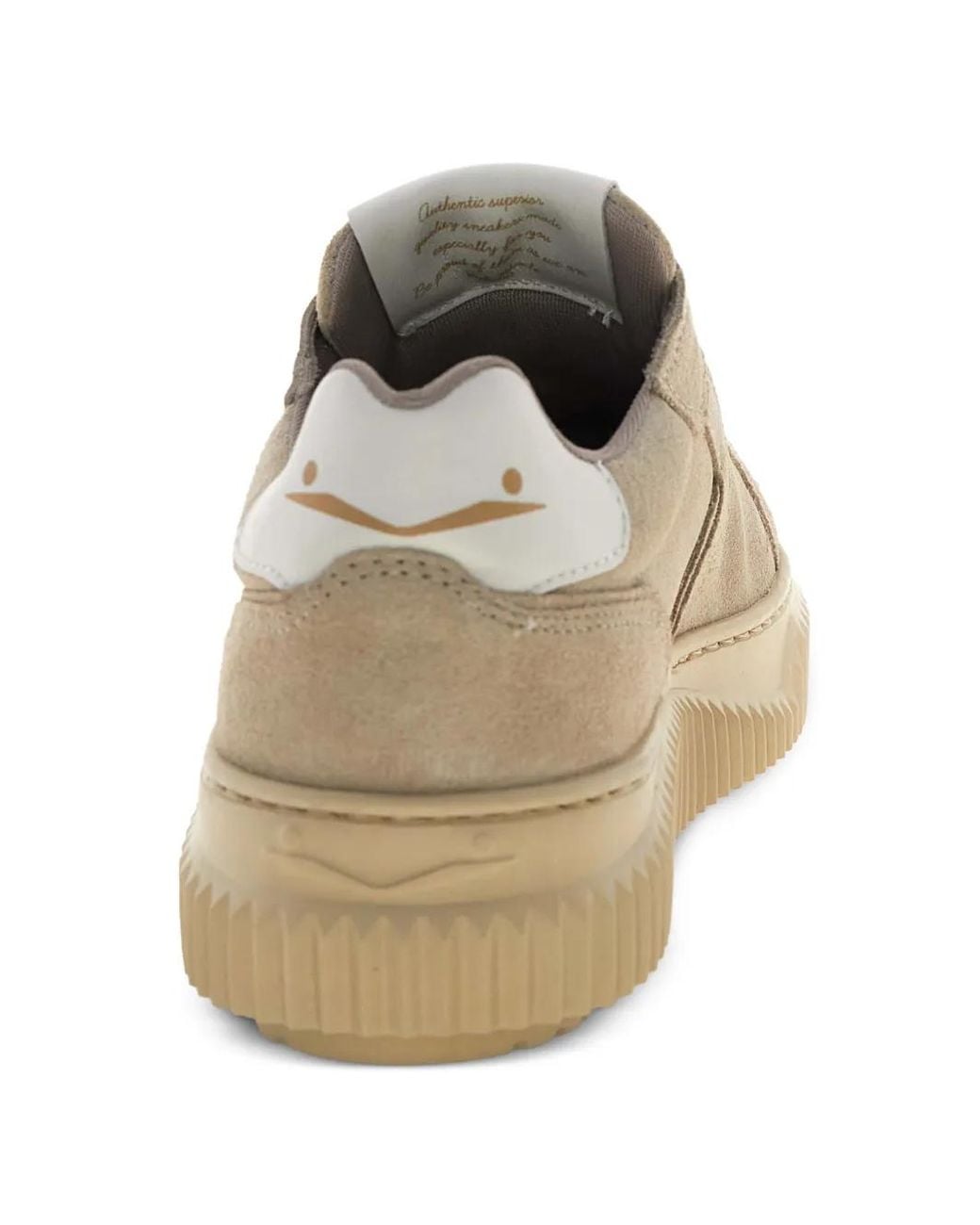 Voile Blanche Natural Logo-Patch Panelled Sneakers