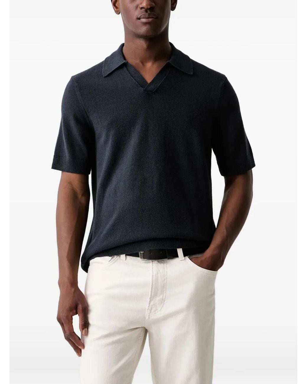 Marc O' Polo Blue Polo-Collar T-Shirt for men