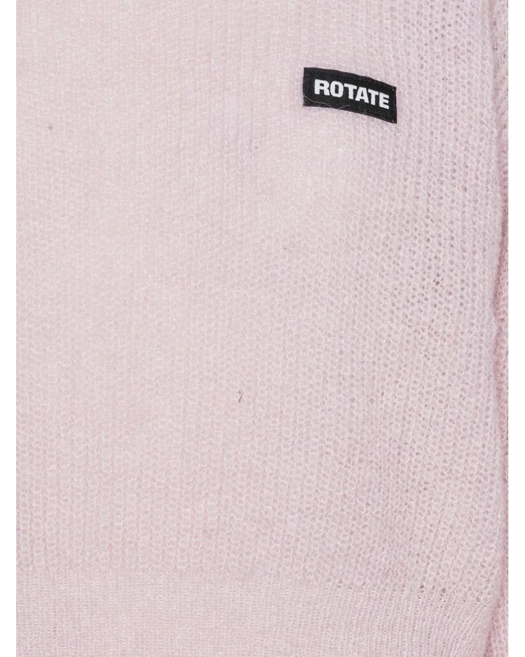 ROTATE BIRGER CHRISTENSEN White Cropped Jumper
