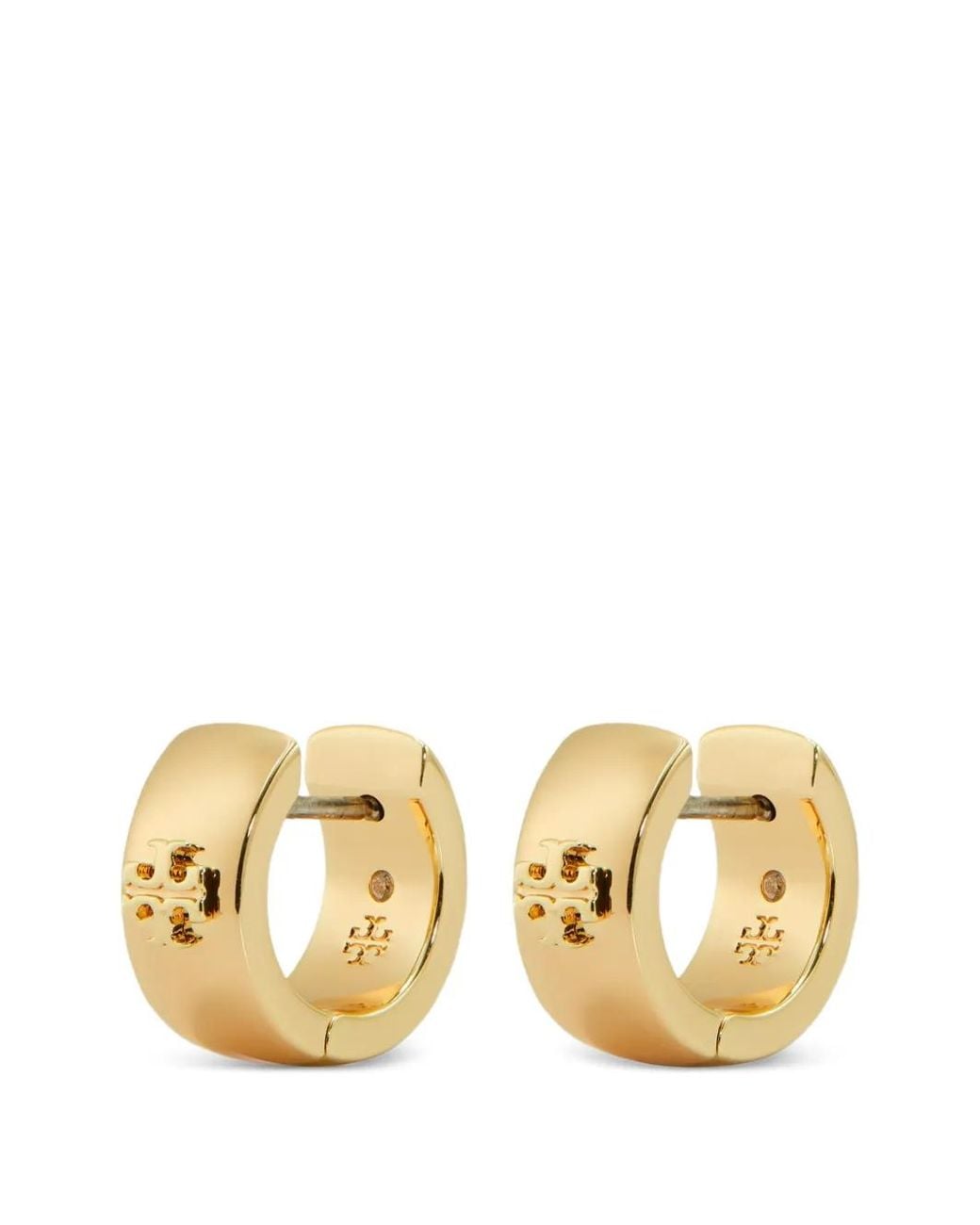 Tory Burch Metallic Icon Huggie Earrings