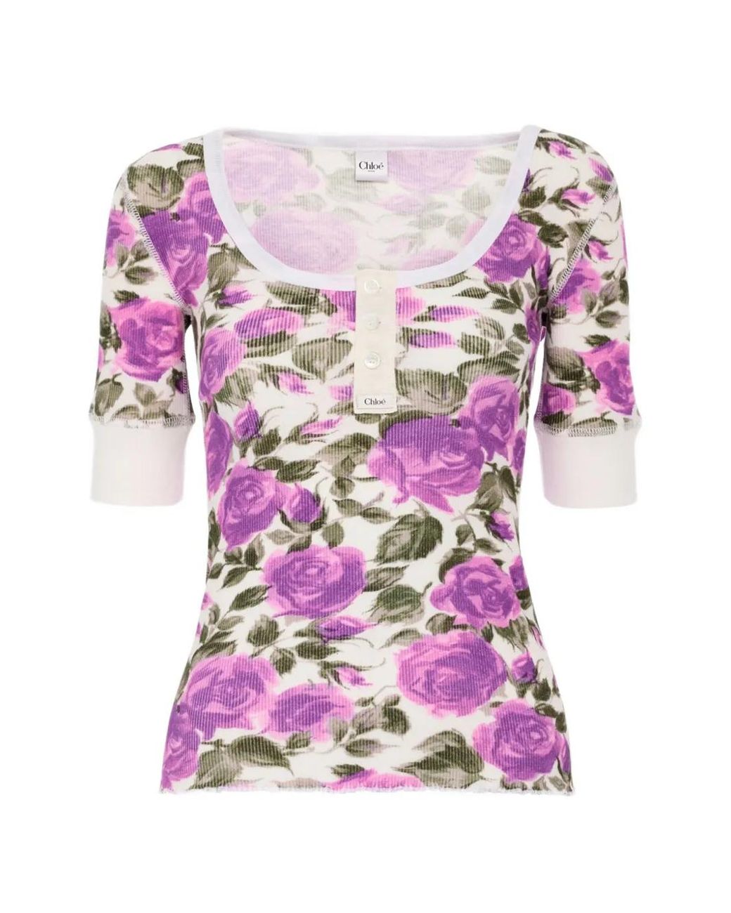 Chloé Pink Floral T-Shirt