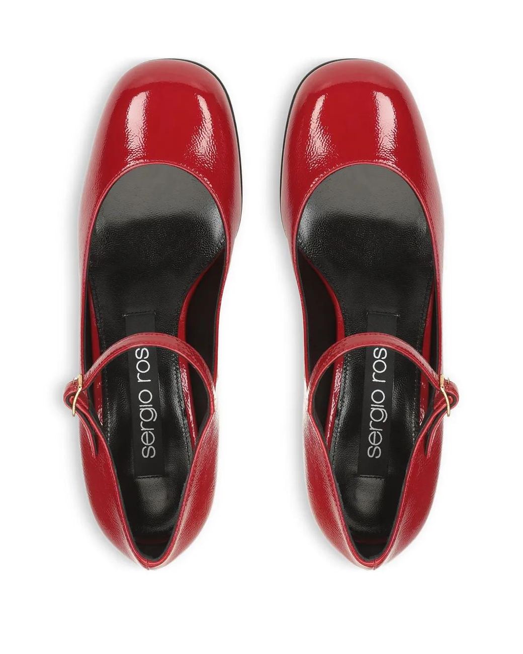 Sergio Rossi Red 45Mm Buckle-Strap Pumps