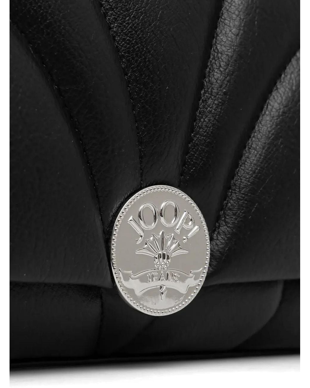 Joop! Black Quilted-Design Chain-Strap Cross-Body Bag